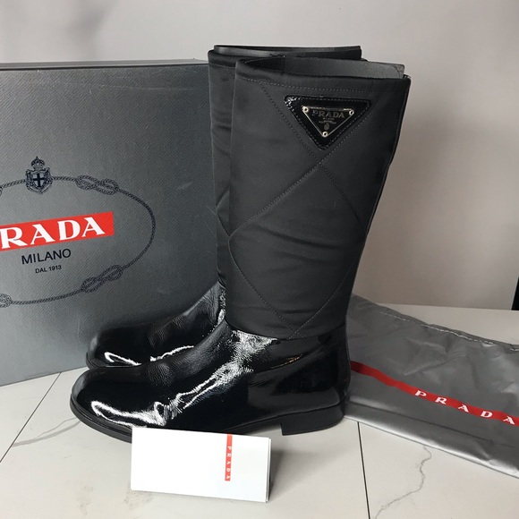 Prada Shoes - Prada patent leather boots